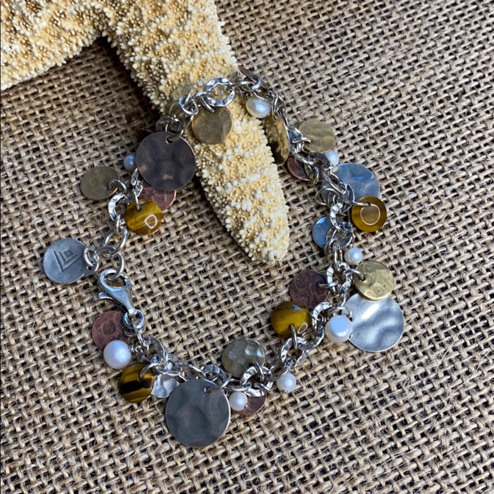 Retired Silpada Sterling/Tiger’s Eye Bracelet